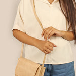 Alice Vegan Leather Women Sling Bag Porcelain Model 2