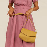 Nova Vegan Leather Women Sling Bag / Crossbody Canary Model 2