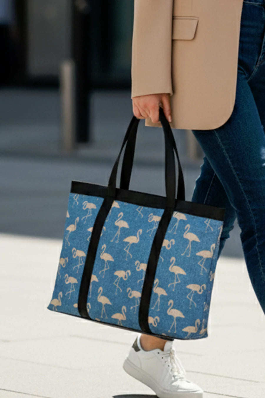Flamingo Womens Office Bag Blue THE HOUSE OF GANGES
