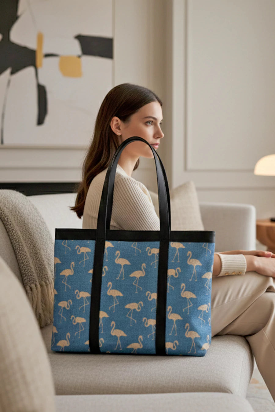 Flamingo Womens Office Bag Blue