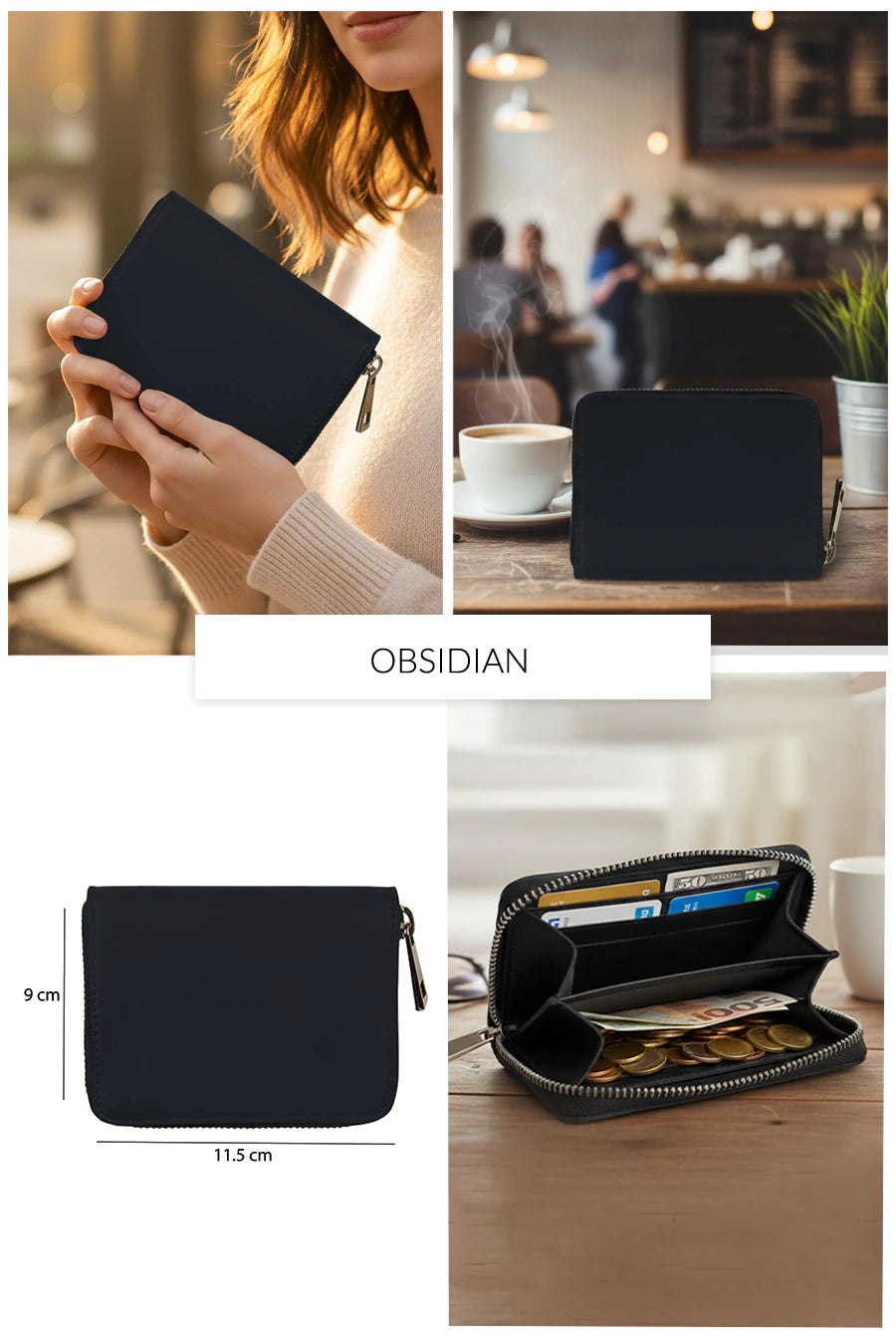 Alexandra Vegan Leather Wallet THE HOUSE OF GANGES