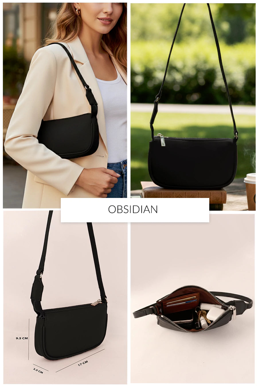 Baby Sling Vegan Leather Shoulder Bag THE HOUSE OF GANGES