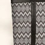 Women Office Tote Bag Handloom Brown Chevron Close