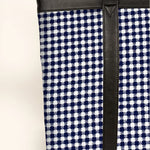 Women Office Tote Bag Handloom Checkered Close