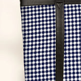 Women Office Tote Bag Handloom Checkered Close