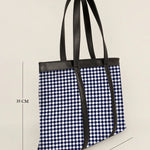 Women Office Tote Bag Handloom Checkered Measurement