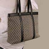 Women Office Tote Bag Handloom Plaster Model2