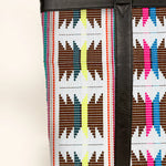 Women Office Tote Bag Handloom Ruching Close