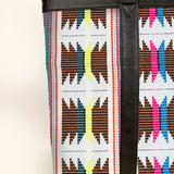 Women Office Tote Bag Handloom Ruching Close
