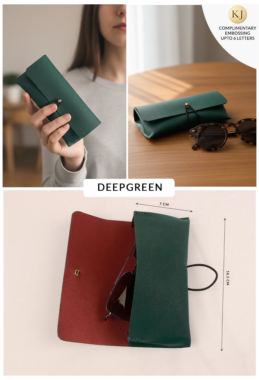 Newell Slim Vegan Leather Sunglass Case 🏆 #1 Bestseller | Protects sunglasses from scratches & damage — slim daily essential THE HOUSE OF GANGES