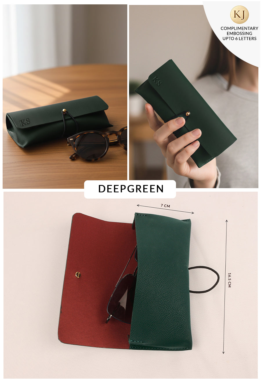 Newell Slim Vegan Leather Sunglass Case 🏆 #1 Bestseller | Protects sunglasses from scratches & damage — slim daily essential