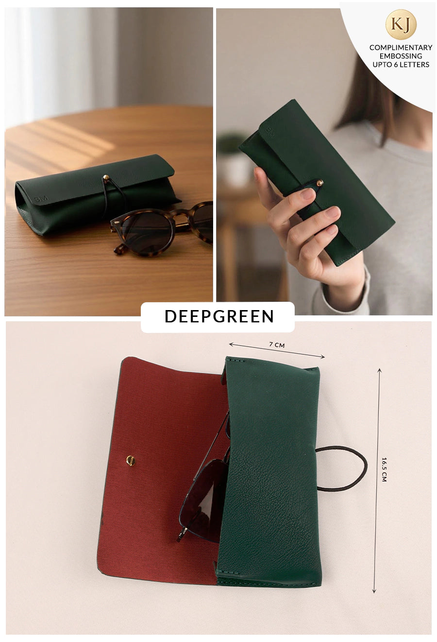 Newell Slim Vegan Leather Sunglass Case 🏆 #1 Bestseller | Protects sunglasses from scratches & damage — slim daily essential