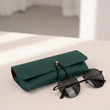 Newell Slim Vegan Leather Sunglass Case 🏆 #1 Bestseller | Protects sunglasses from scratches & damage — slim daily essential