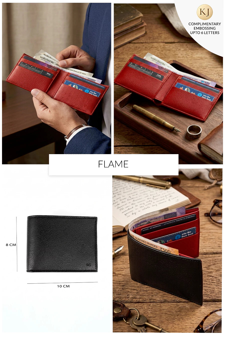 Thin Bifold Vegan Leather Men Wallet