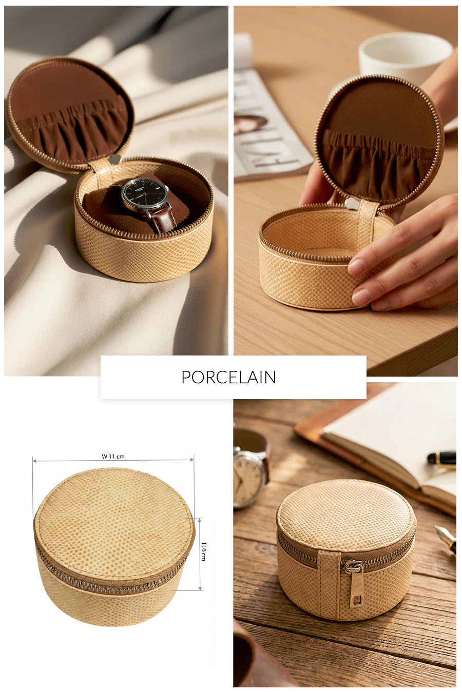Rogate Large Vegan Leather Watch Case 🏆 #1 Bestseller | Loved by 1000+ Customers