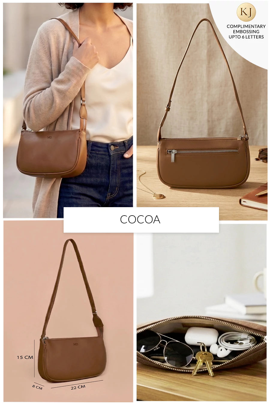 Daily Sling Vegan leather Shoulder Bag