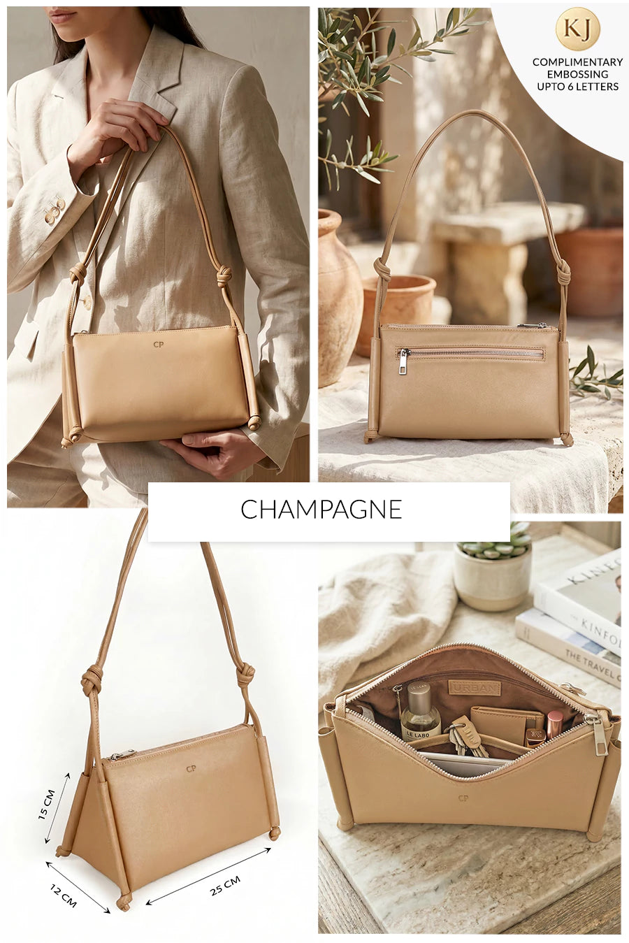 Claire Vegan Leather Shoulder Bag