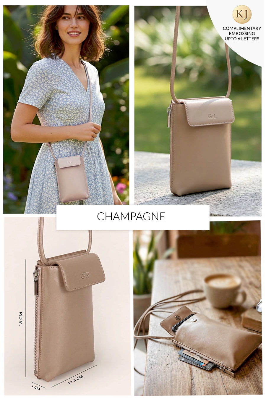 Grace Vegan Leather Mobile Sling 🏆 #1 Bestseller | Loved by 1000+ Customers