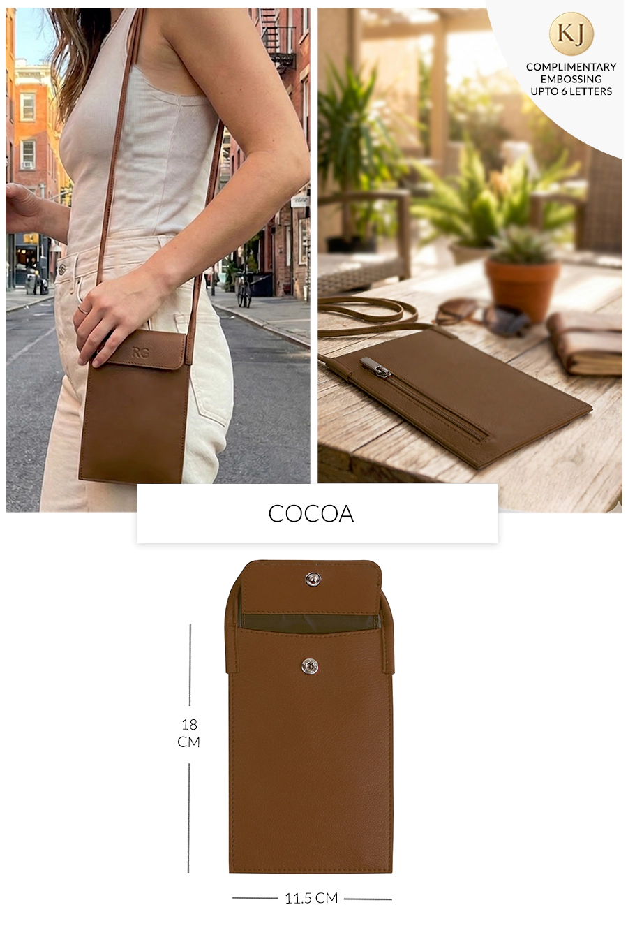 Walky Vegan Leather Mobile Sling Bag