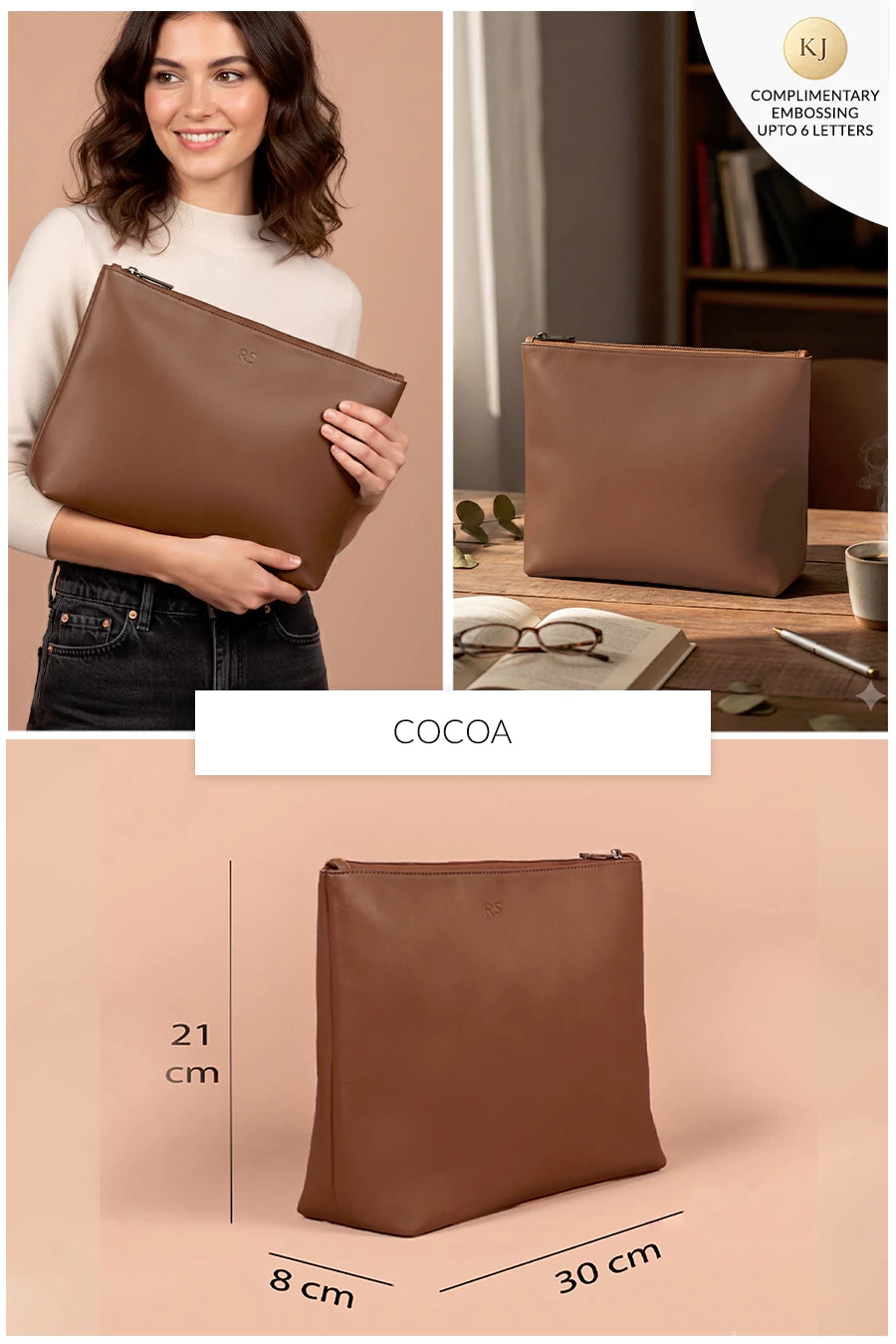 Slindon Medium Vegan Leather Toiletry Pouch