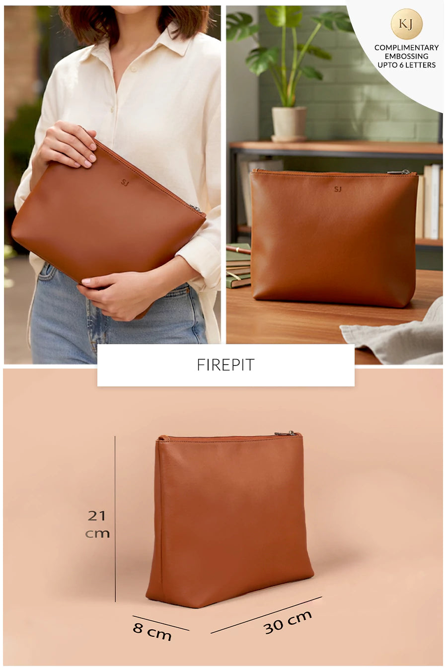 Slindon Medium Vegan Leather Toiletry Pouch