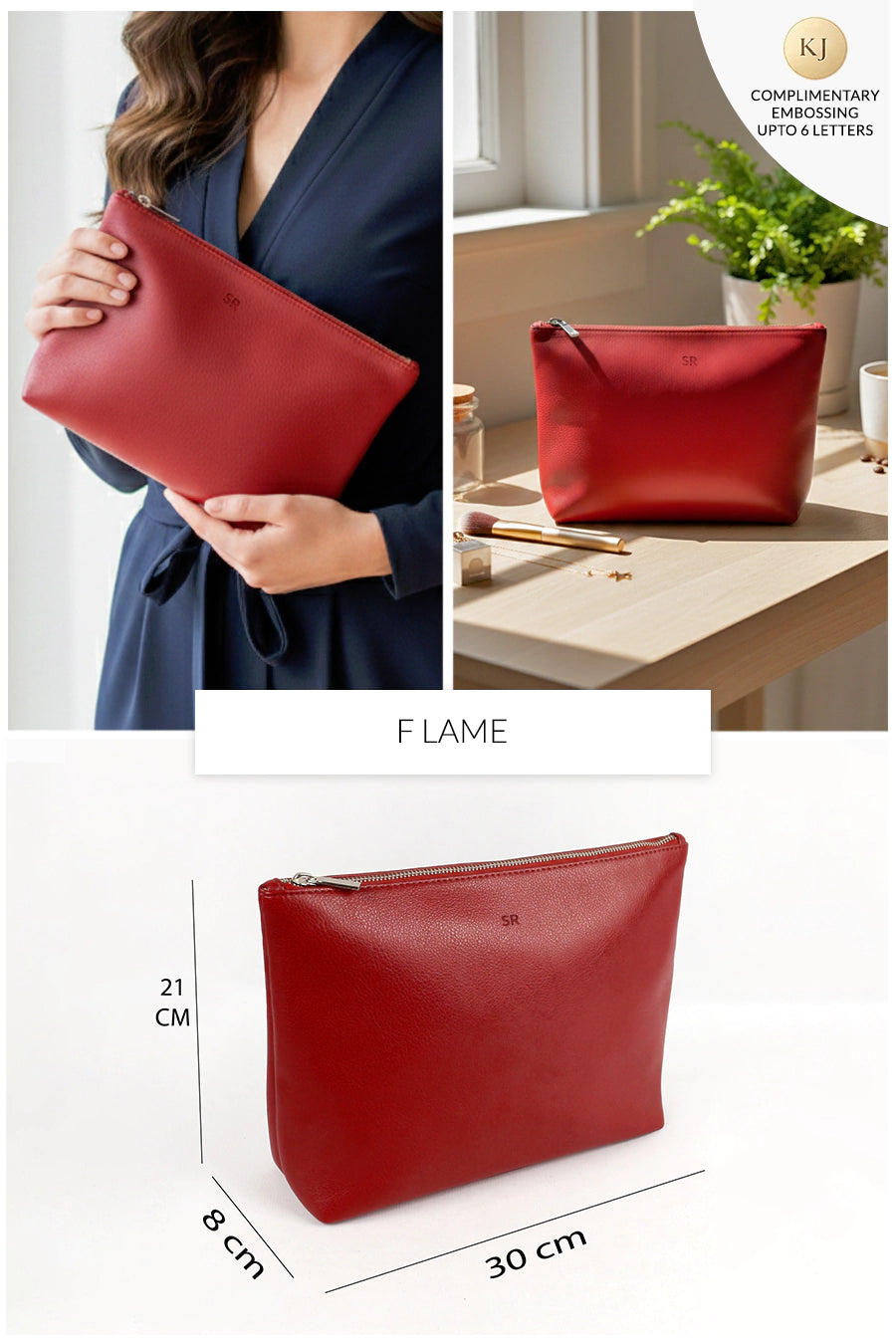 Slindon Medium Vegan Leather Toiletry Pouch