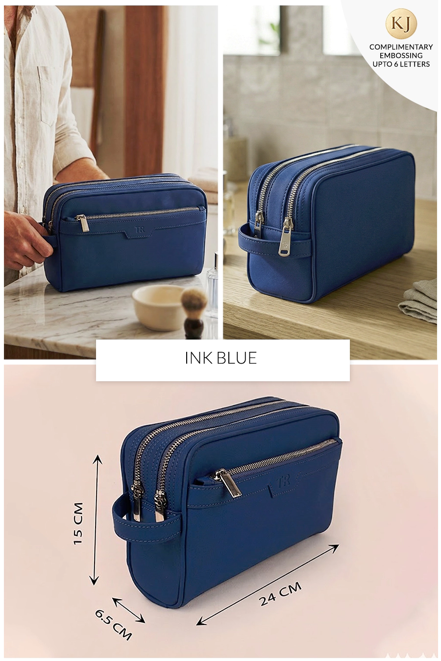 The Vegan Leather Travel Toiletry Pouch