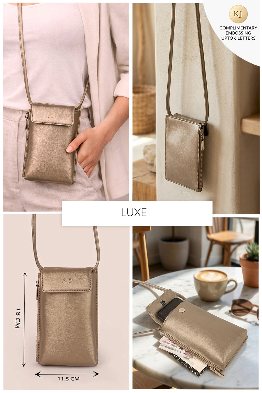 Grace Vegan Leather Mobile Sling 🏆 #1 Bestseller | Loved by 1000+ Customers