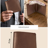 Slim Vegan Leather Men Wallet