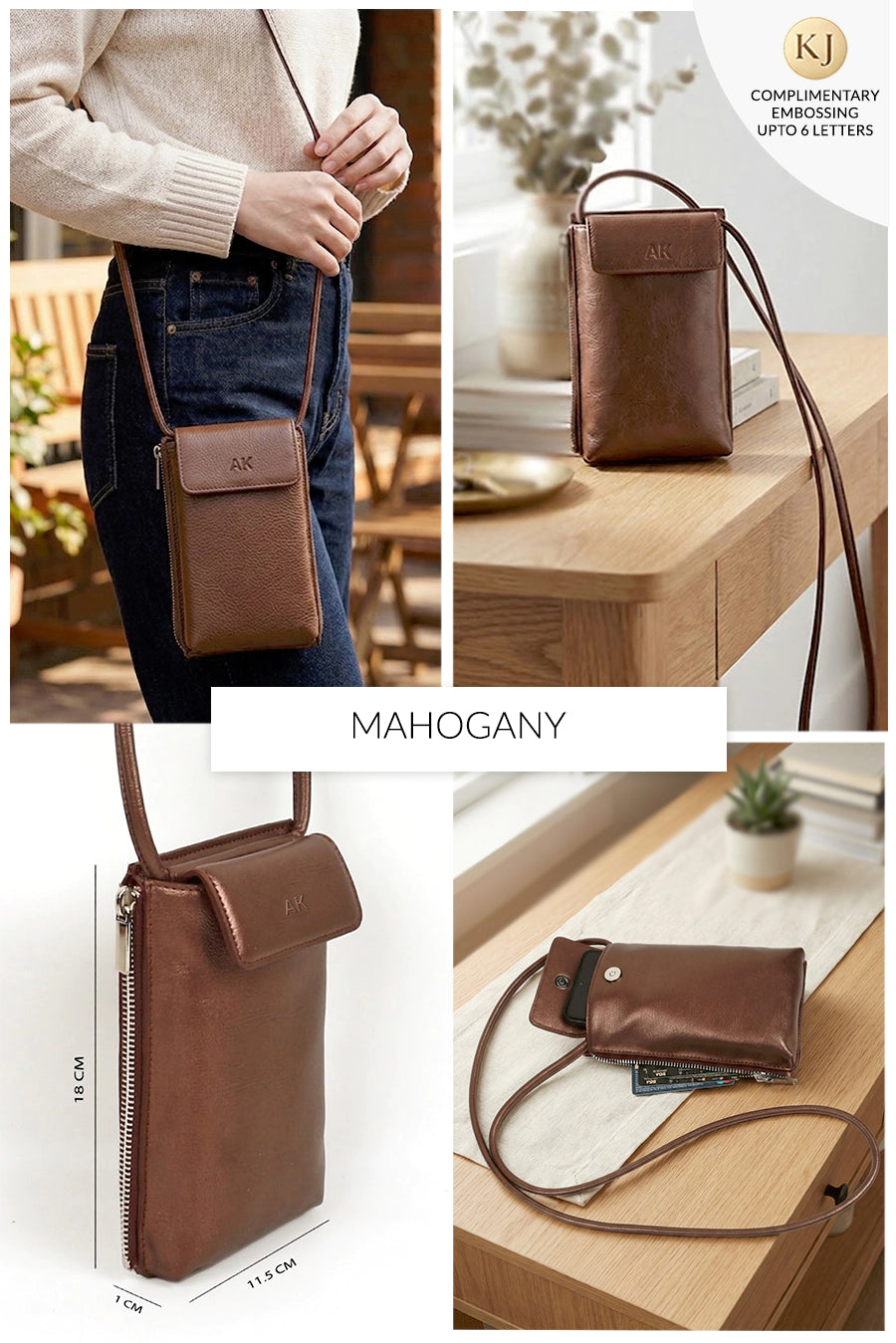 Grace Vegan Leather Mobile Sling 🏆 #1 Bestseller | Loved by 1000+ Customers