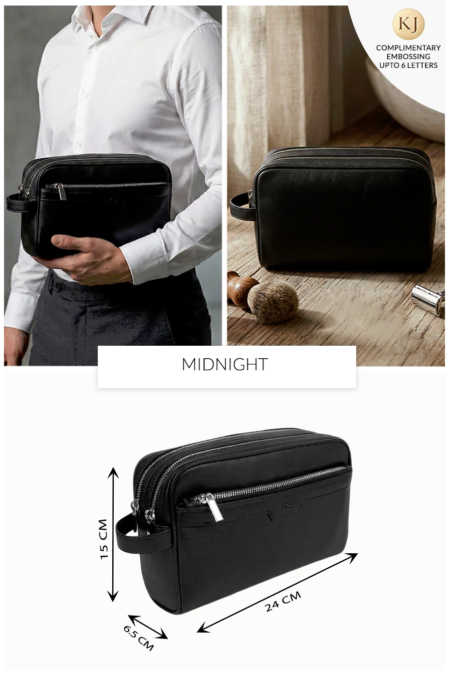 The Vegan Leather Travel Toiletry Pouch