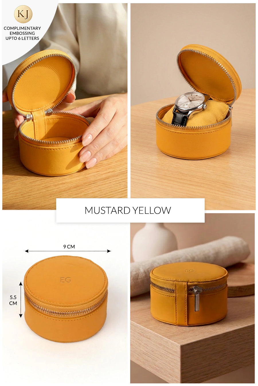 Rogate Medium Vegan Leather Watch Case 🏆 #1 Bestseller | Loved by 1000+ Customers