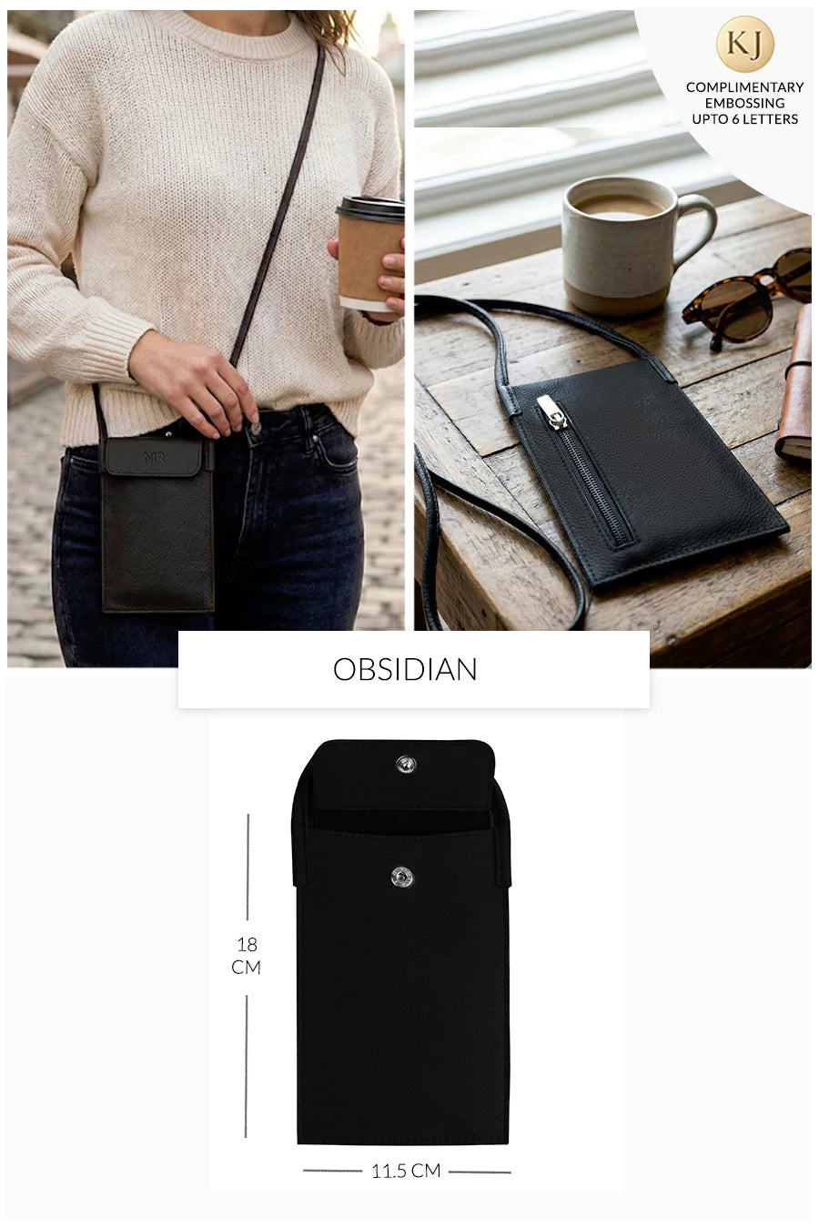 Walky Vegan Leather Mobile Sling Bag