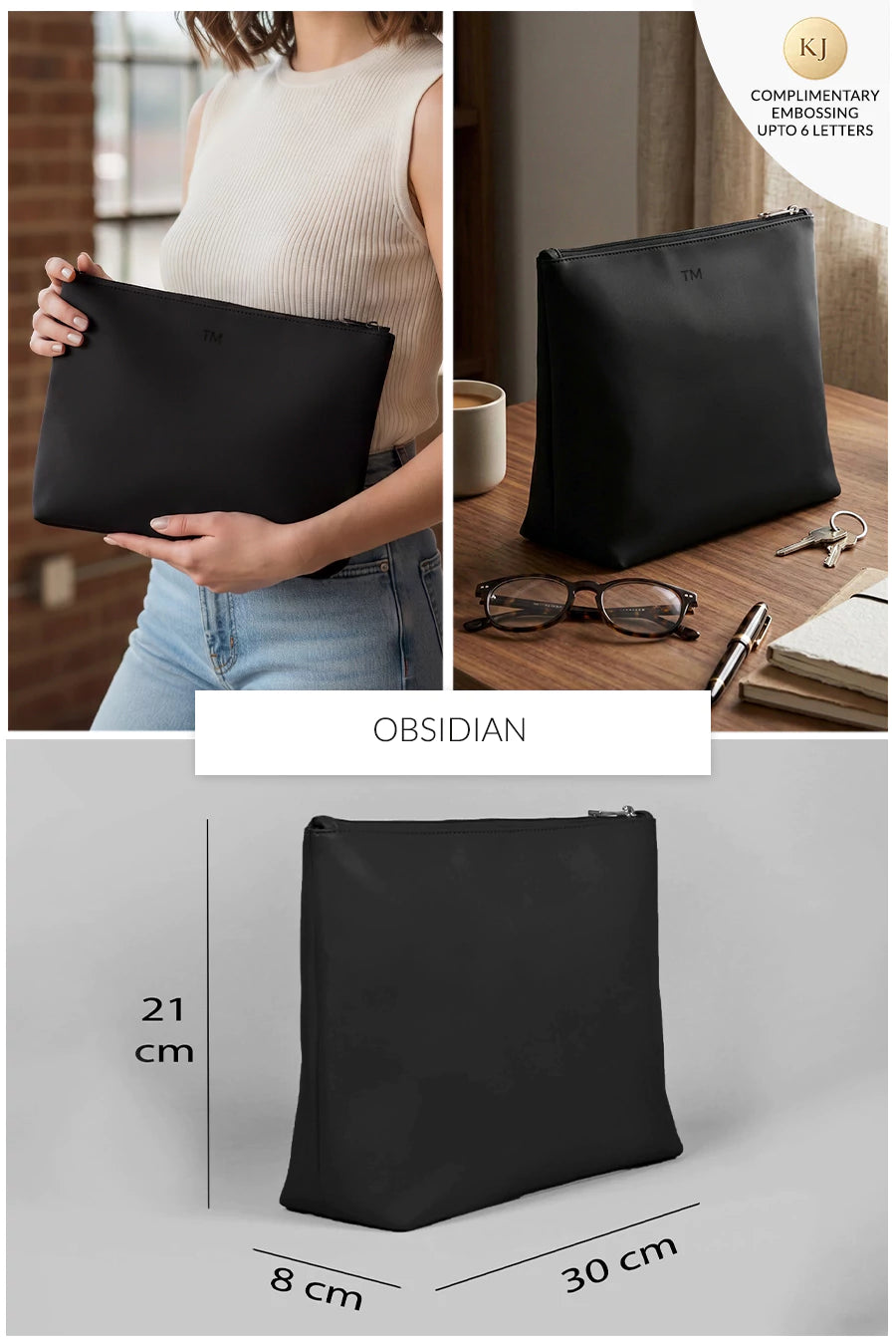 Slindon Medium Vegan Leather Toiletry Pouch