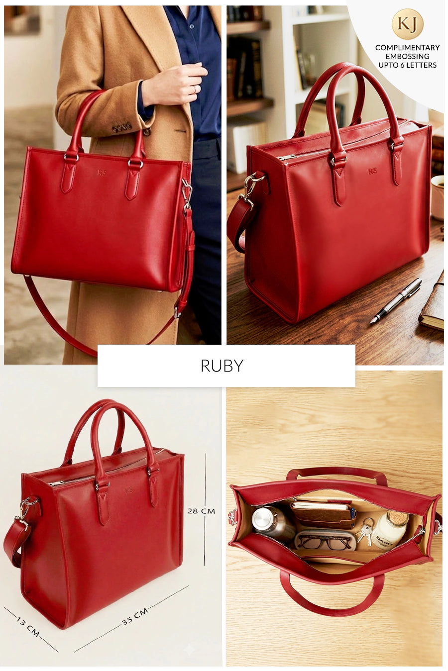 Charlotte Vegan Leather  Box Tote Bag