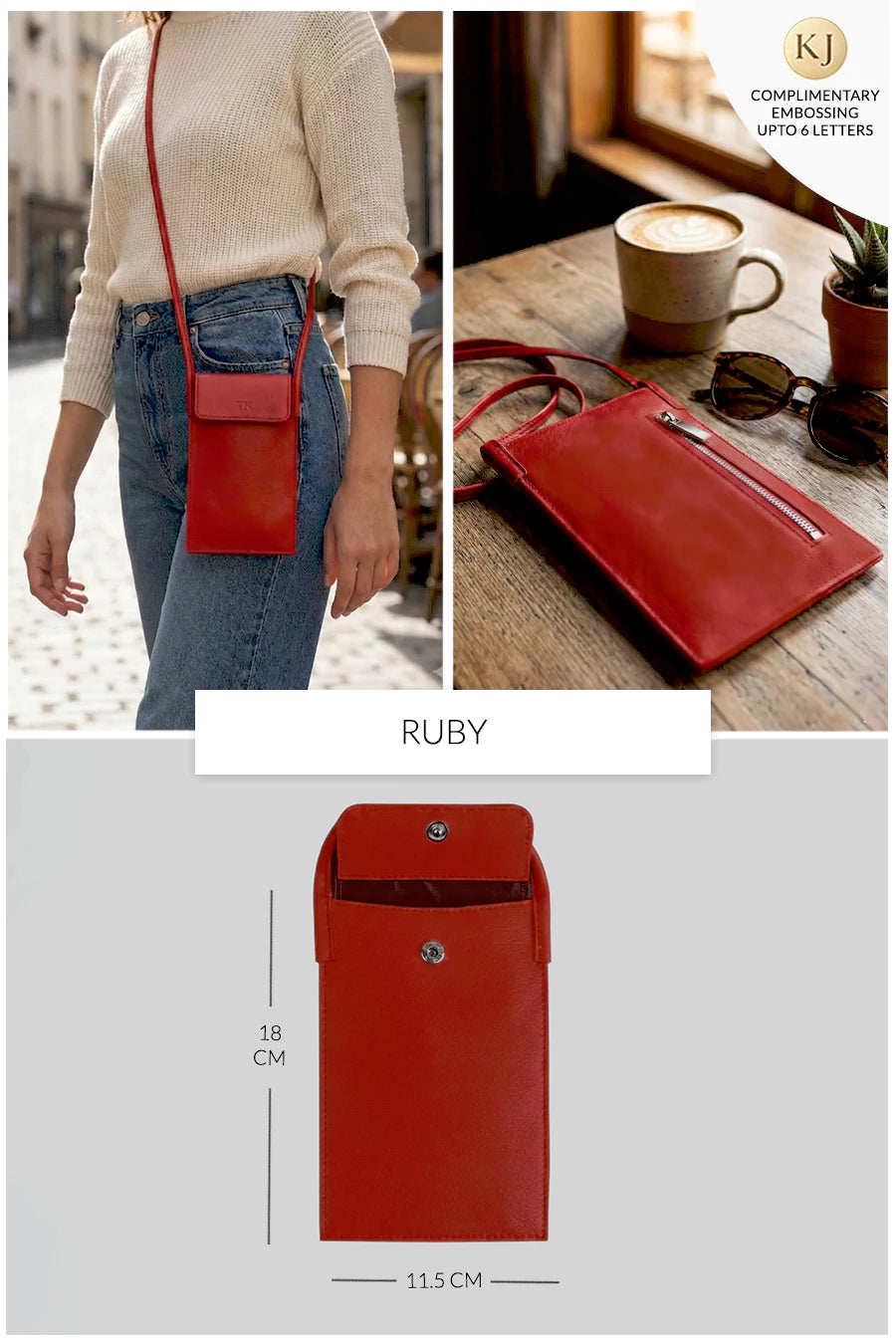 Walky Vegan Leather Mobile Sling Bag