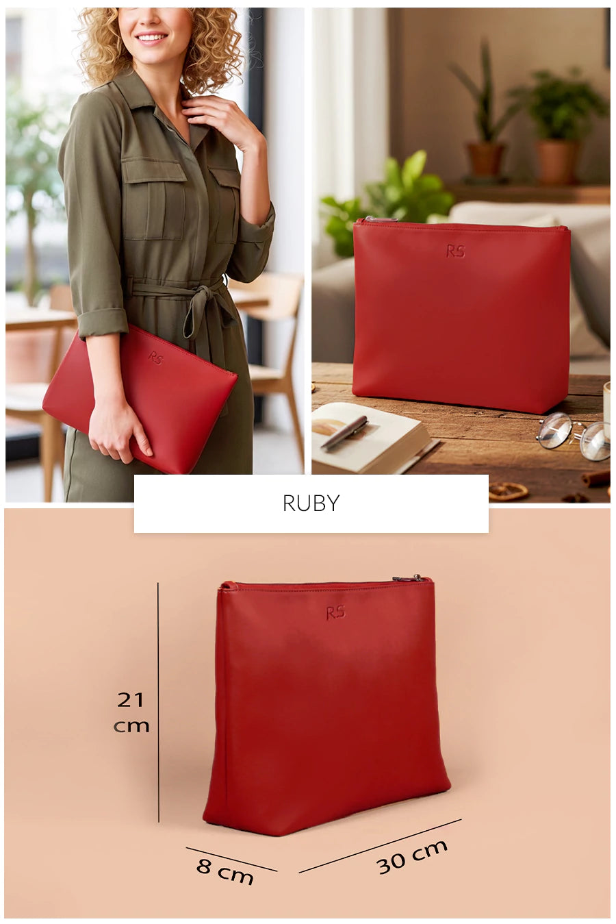 Slindon Medium Vegan Leather Toiletry Pouch