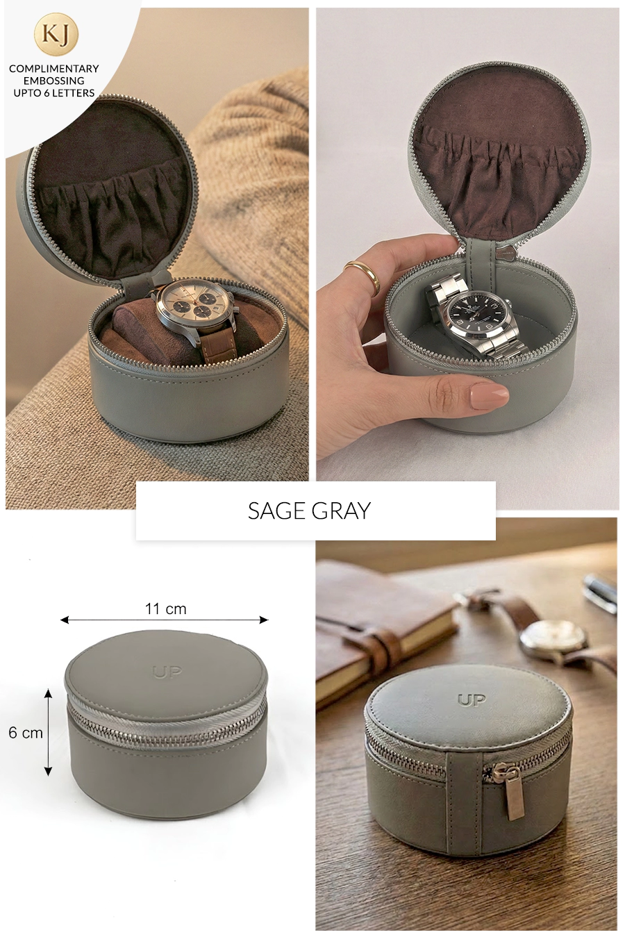 Rogate Large Vegan Leather Watch Case 🏆 #1 Bestseller | Loved by 1000+ Customers