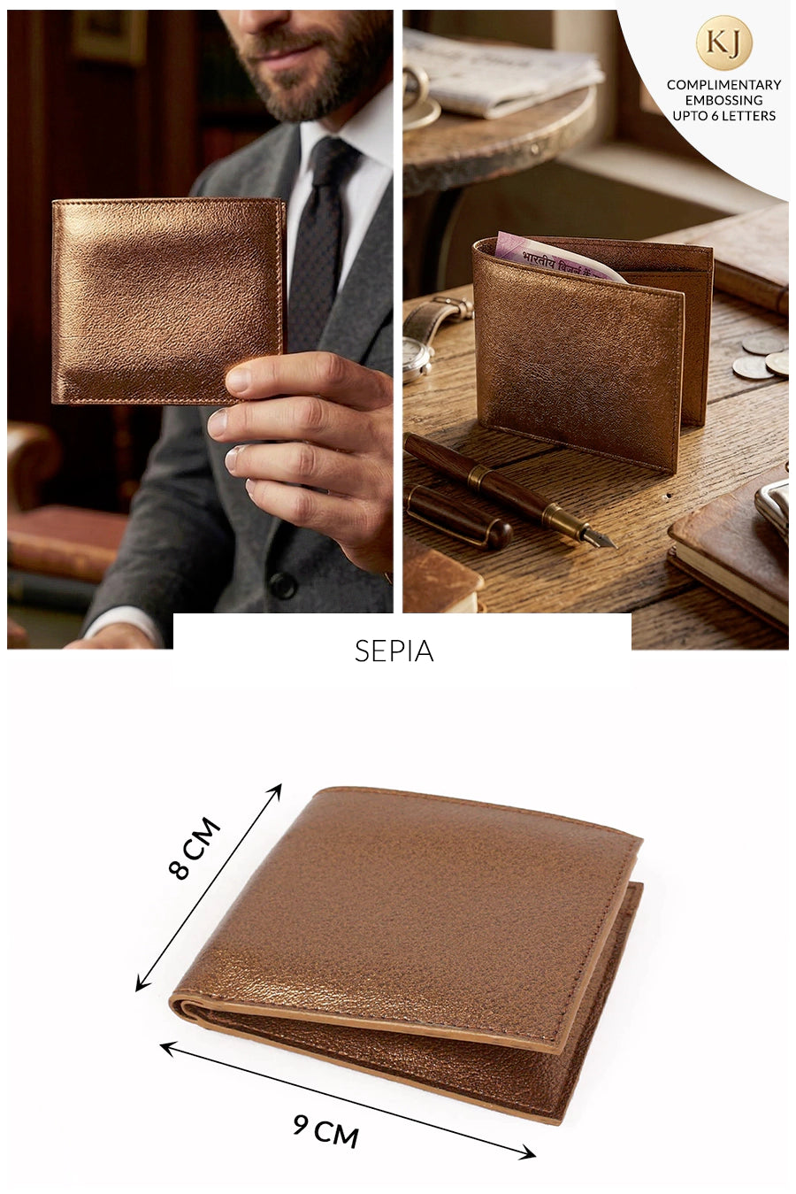 Slim Vegan Leather Men Wallet