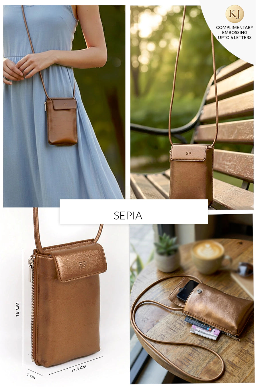 Grace Vegan Leather Mobile Sling 🏆 #1 Bestseller | Loved by 1000+ Customers
