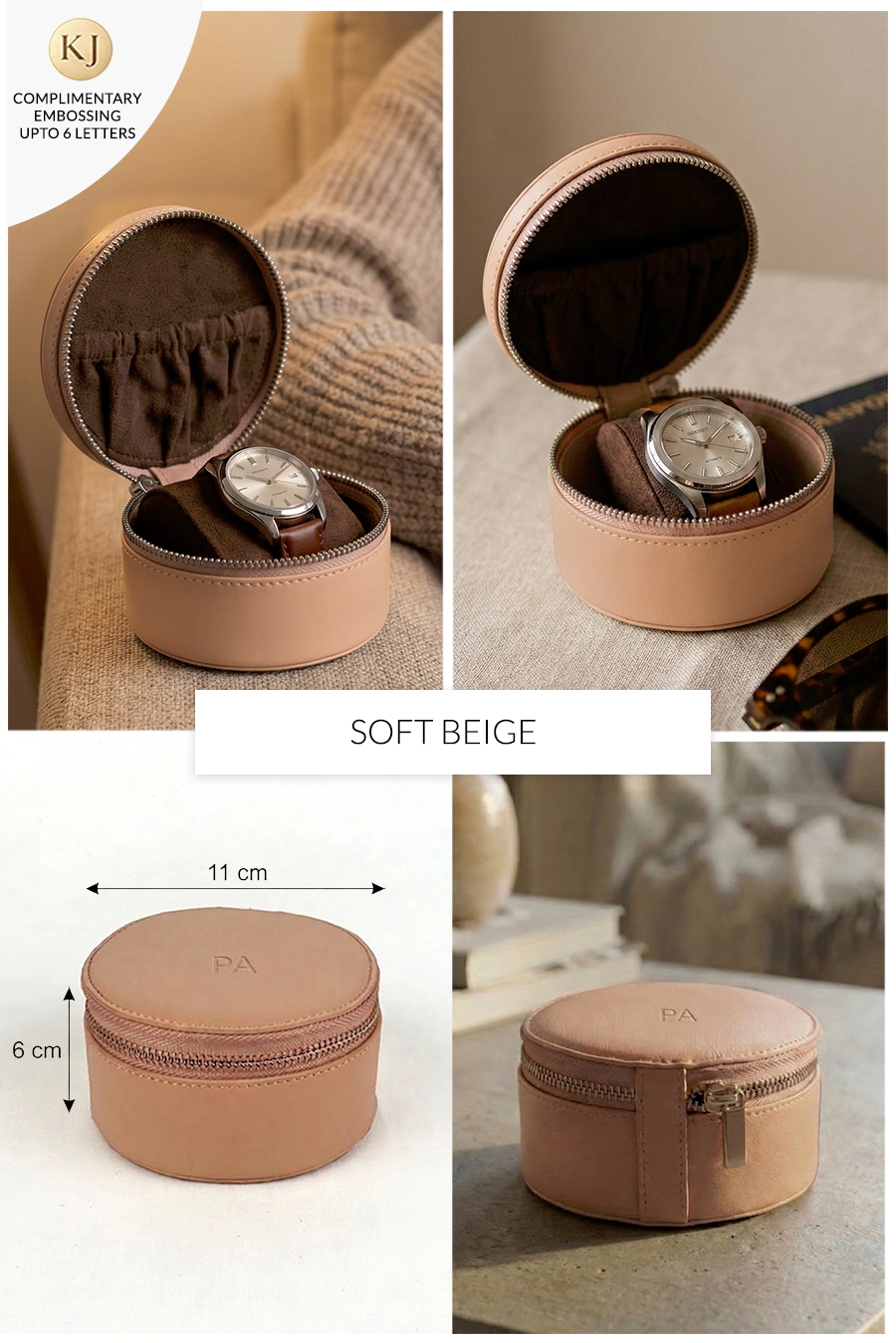 Rogate Large Vegan Leather Watch Case 🏆 #1 Bestseller | Loved by 1000+ Customers