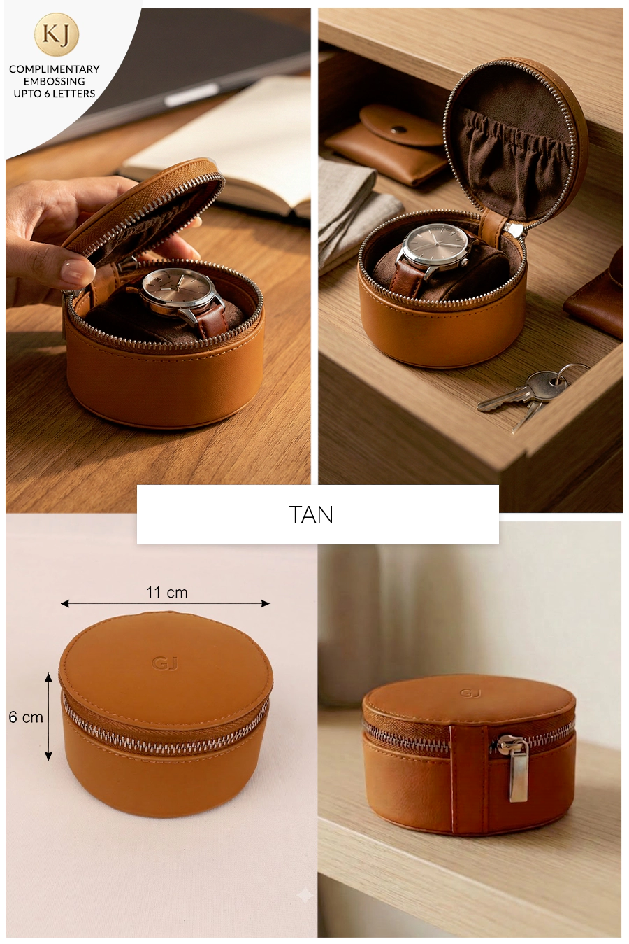 Rogate Large Vegan Leather Watch Case 🏆 #1 Bestseller | Loved by 1000+ Customers