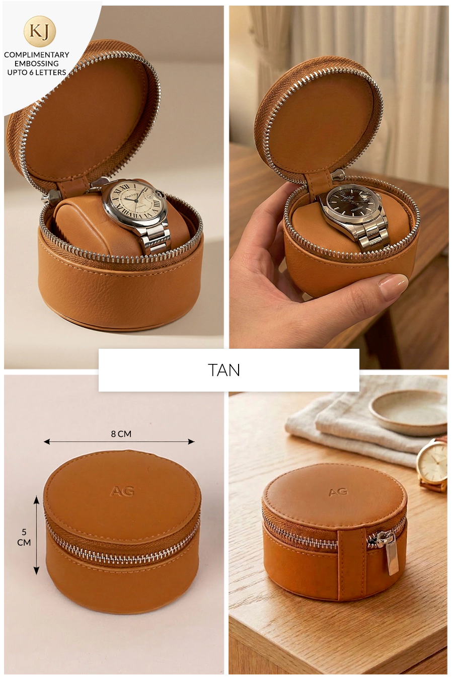 Rogate Small Vegan Leather Watch Case 🏆 #1 Bestseller | Loved by 1000+ Customers
