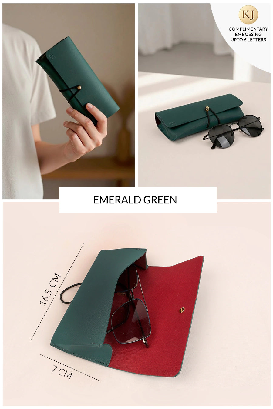 Newell Slim Vegan Leather Sunglass Case 🏆 #1 Bestseller | Protects sunglasses from scratches & damage — slim daily essential