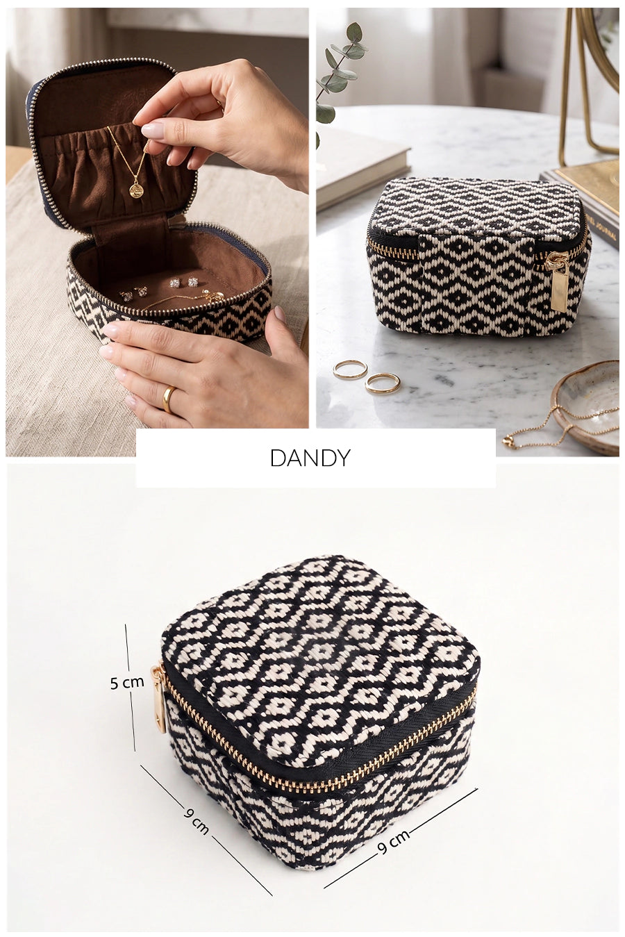 Square Jewellery Case Handloom