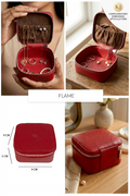 Vegan Leather Jewellery Case Square