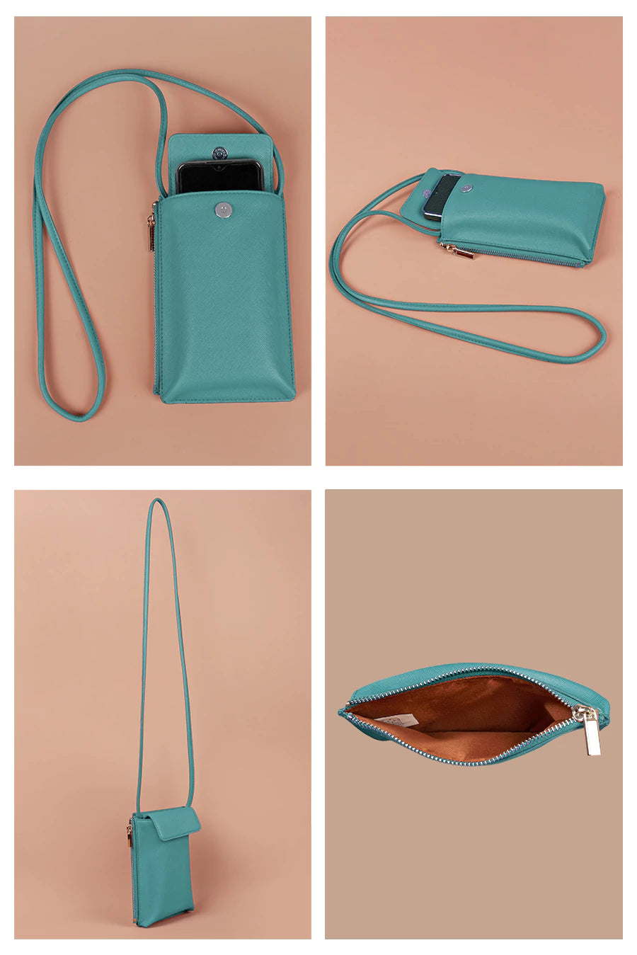 Grace Vegan Mobile Sling Bag caribbean detail