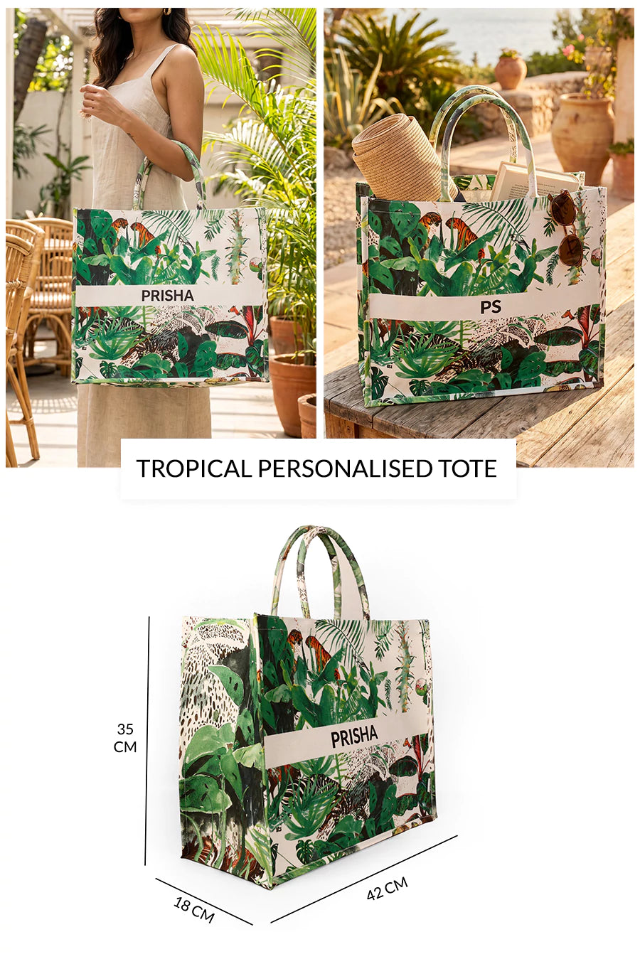 Tropical Personalised Tote