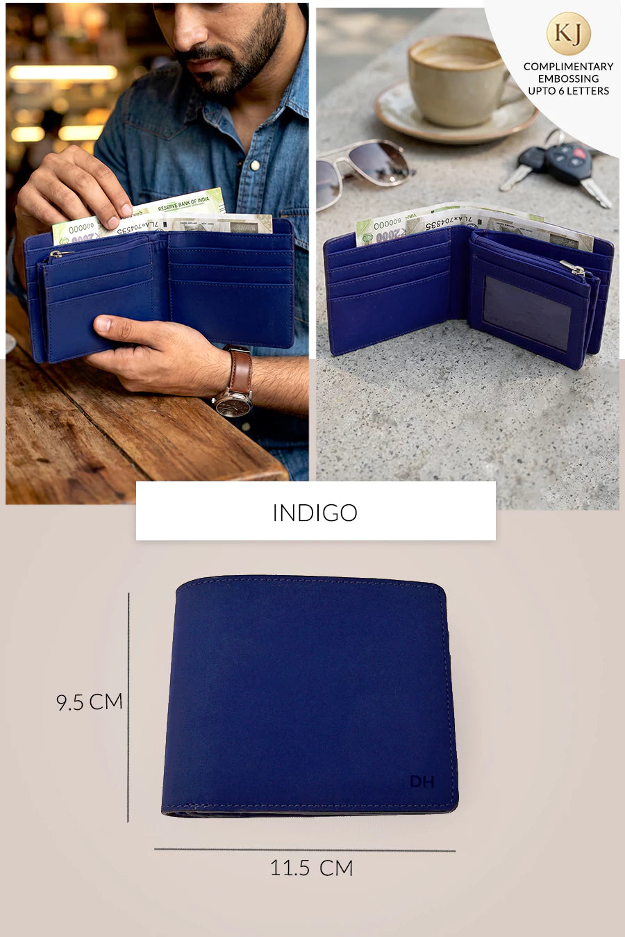 Leonardo Vegan Leather Men Bifold Wallet