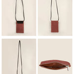 Soft Jute Grace Mobile Sling Sangria Details